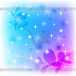 Abstract winter background - vector clipart