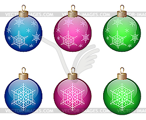 Christmas balls - vector clipart