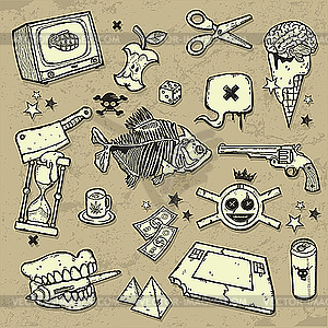 New Grunge MIX 2 - vector clipart / vector image