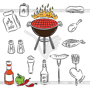 Barbecue Set - vector clip art