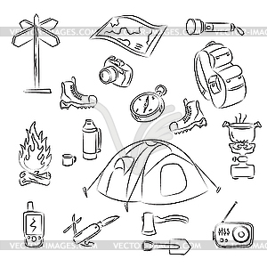 Camping - vector image