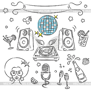 Party Set - vector clipart