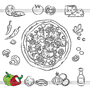 Pizza - vector image