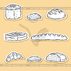 Set of Bread - vector clipart / vector image