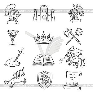 Medieval Set - vector clipart