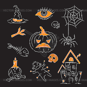 Halloween Witch Stuff - vector clipart