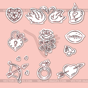 Valentine`s Day Set - vector image