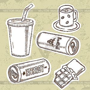 Energy Drinks - vector clipart / vector image