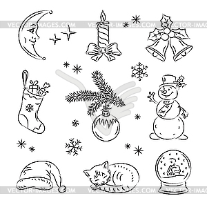 Christmas Clipart Set - vector image