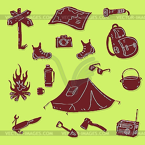 Camping Set - vector image