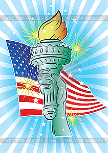 Hand of Liberty - vector image