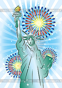 Statue of Liberty - vector clip art