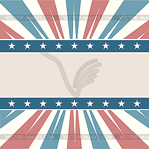 USA colors frame - vector clipart / vector image