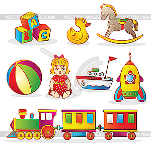 Baby Toys Set - vector clipart