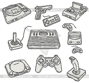 Computer Games - vector image