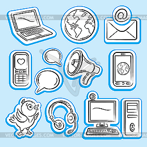 Internet and communication - vector image