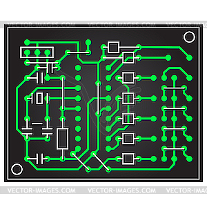 Abstract circuit board - vector image