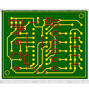 Abstract circuit board - vector clipart