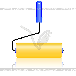 The new roller for painting. - vector image