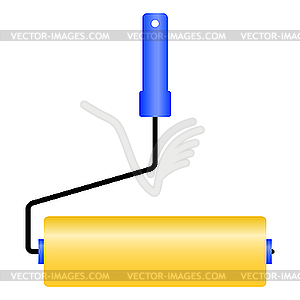 The new roller for painting. - vector image