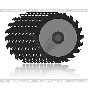 Circular saw blade . - vector image