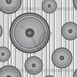 Speakers seamless background. - vector image