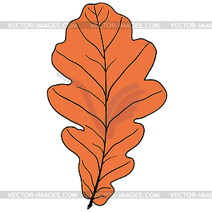 Sketches silhouettes leaves - vector clipart