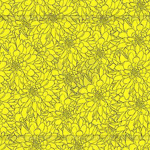 Seamless background with flower.  - vector clip art