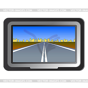 GPS навигация - векторный клипарт / векторное изображение