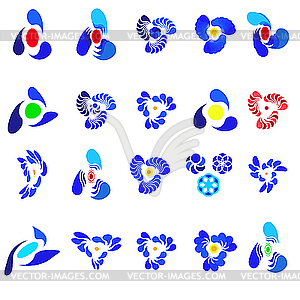 Set of different abstract symbols - vector clipart / vector image