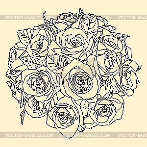 Floral design element - vector clipart / vector image