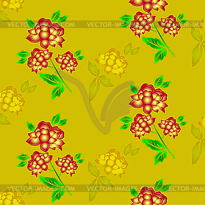 Seamless floral background - vector image