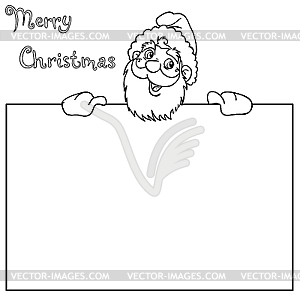 Happy Santa Claus - vector clip art