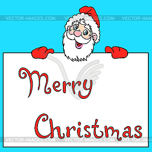 Happy Santa Claus - vector clipart