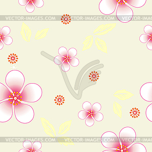 Seamless floral background - vector image