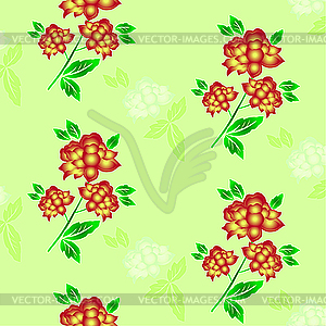 Seamless floral background - vector clipart