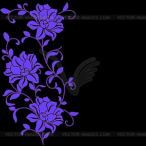 Цветочный паттерн - иллюстрация в векторе