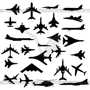 Combat aircraft.  - vector clip art