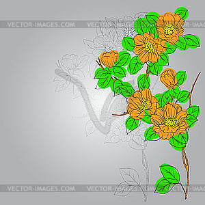 Flower pattern - royalty-free vector image