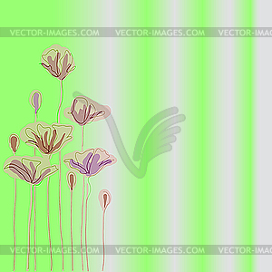 Цветочный паттерн - изображение в векторе