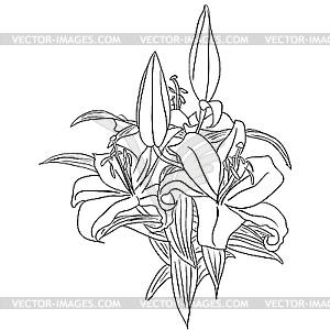 Floral design element - vector image