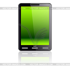 Vertical Tablet computer  - vector clipart