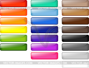 Colored shiny buttons - royalty-free vector clipart