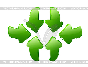 3d arrows - vector clipart