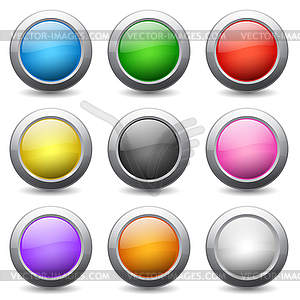 Web buttons - royalty-free vector clipart