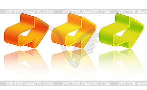 3d arrows - vector image