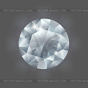 Round Diamond - vector image