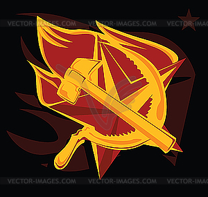 Hammer and sickle - vector clipart