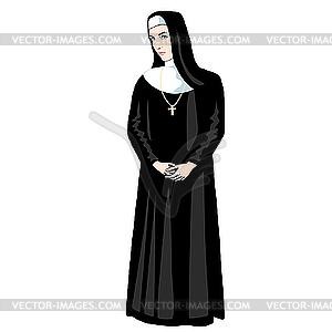 Nun - vector clipart