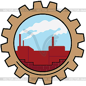 Factory icon - vector image